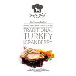 DOG’S CHEF Traditional Turkey with Cranberry for LARGE BREED 12 (0,5 kg ZADARMO) kg