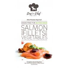 DOG’S CHEF Wild Salmon fillets with Vegetables ACTIVE DOGS