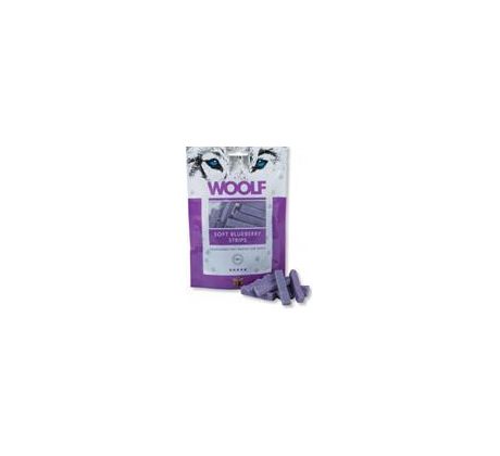 Pamlsok Woolf Dog Blueberry & Chicken Soft Strips 100 g