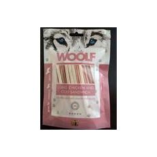 Pamlsok Woolf Dog Chicken & Codfish Soft Sandwich LONG 100 g