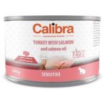 Calibra cat Konzerva - Sensitive morka a losos + lososový olej 200 g