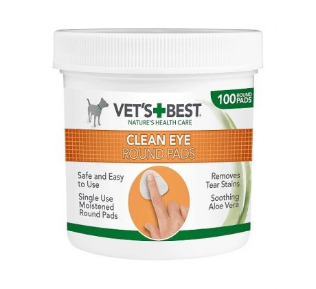 Čistiaca utierka na oči pre psy, VET´S BEST, 100 ks