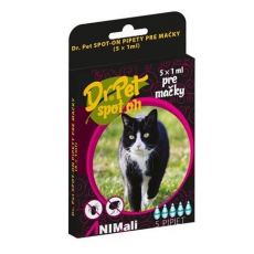 Dr.Pet spot-on pipety pre mačky 5 x 1 ml