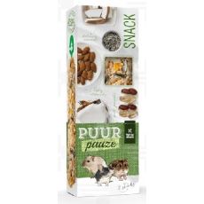 PUUR pauze sticks nuts - lahodné tyčinky s orechmi pre hlodavce a malé cicavce 110 g