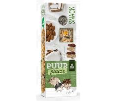 PUUR pauze sticks nuts - lahodné tyčinky s orechmi pre hlodavce a malé cicavce 110 g