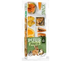 PUUR pauze sticks exotic fruit - lahodné tyčinky s exotickým ovocím pre hlodavce a malé cicavce 110 g
