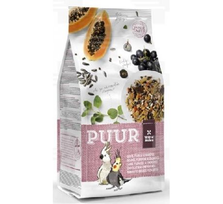 PUUR Large parakeet & cockatoo - gurmánska zmes pre veľké papagáje a kakadu 750 g