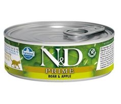 Farmina N&D cat PRIME Boar & Apple konzerva 80 g