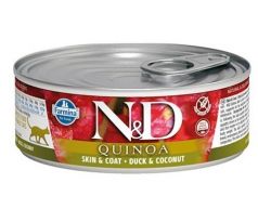 Farmina N&D cat QUINOA Duck & Coconut konzerva 80 g