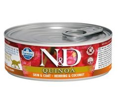 Farmina N&D cat QUINOA Herring & Coconut konzerva 80 g