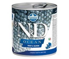 Farmina N&D dog OCEAN Trout & Salmon konzerva 285 g