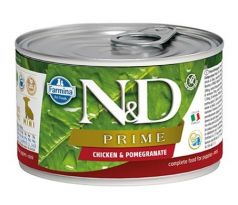 Farmina N&D dog PRIME Chicken & Pomegranate Puppy konzerva 140g