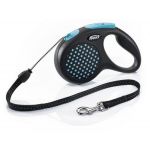 Vodítko Flexi Design M lanko 5 m modré (do 20 kg)