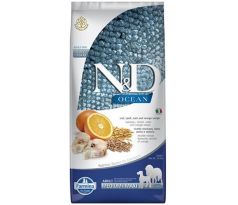 Farmina N&D dog OCEAN (AG) adult medium & maxi, codfish, spelt, oats & orange