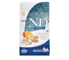 Farmina N&D dog OCEAN (AG) adult mini, codfish, spelt, oats & orange