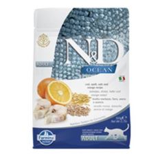 Farmina N&D cat OCEAN (AG) adult, codfish, spelt, oats & orange