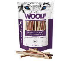 Pamlsok Woolf Dog Soft Lamb and Cod Sandwich LONG 100g