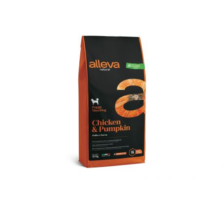 Alleva NATURAL dog chicken&pumpkin puppy maxi