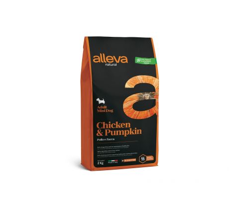 Alleva NATURAL dog chicken&pumpkin adult mini