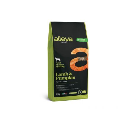 Alleva NATURAL dog lamb&pumpkin adult medium/maxi