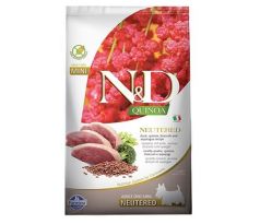 Farmina N&D dog GF QUINOA adult mini neutered duck, broccoli&asparagus 2,5 kg