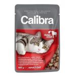 Calibra Premium cat Adult Kura & hovädzie v omáčke 100 g