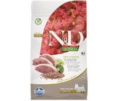Farmina N&D dog QUINOA (GF) adult mini, neutered, duck, broccoli & asparagus