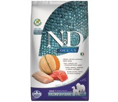 Farmina N&D dog OCEAN (GF) adult medium & maxi, salmon, cod & cantaloupe melon