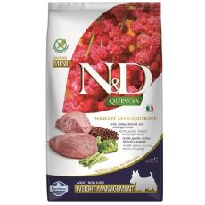 Farmina N&D dog QUINOA (GF) adult mini, weight managment, lamb 2,5 kg