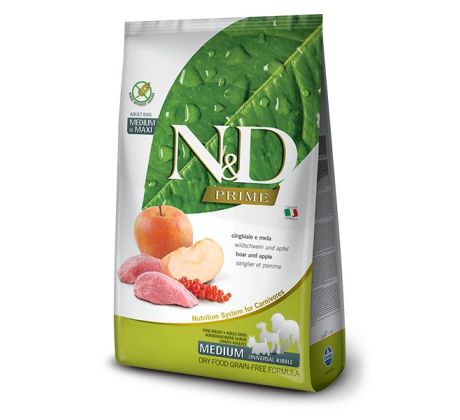 Farmina N&D dog PRIME (GF) adult medium & maxi, boar & apple