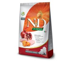 Farmina N&D dog PUMPKIN GF puppy medium & maxi, chicken & pomegranate