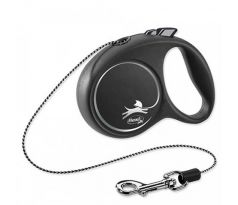 Vodítko Flexi Black Design S lanko 5 m (do 12 kg)