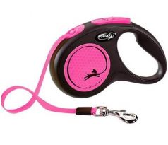Vodítko Flexi New Neon S páska 5 m (do 15 kg)