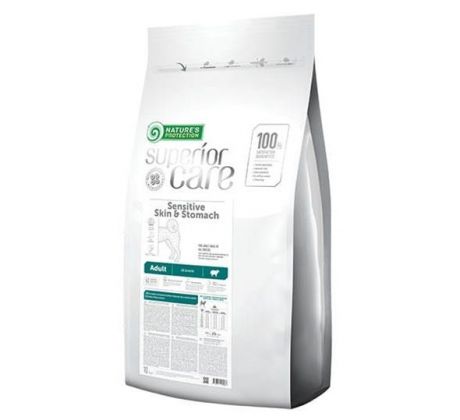 Nature´s Protection Superior care dog GF adult Sensitive skin&stomach lamb all breeds 10kg