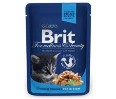BRIT Premium cat Kapsička Kitten Chicken Chunks 100 g