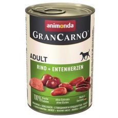 Animonda GRANCARNO® dog adult hovädzie a kačacie srdiečka