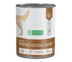 Natures P KONZERVA dog adult Beaf & Chicken liver 800 g