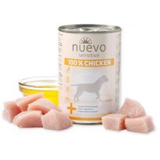 NUEVO dog Sensitive 100% Chicken bal. 6 x 400 g konzerva