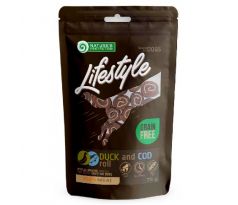 Pamlsok Natures Protection Lifestyle dog duck & cod rolls 12x75 g