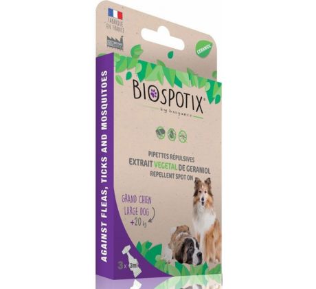 BIOGANCE Biospotix Dog spot-on L-XL s repelentným účinkom 3 x 3 ml