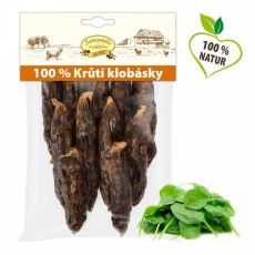 Klobásky z morčacieho mäsa, 100 g