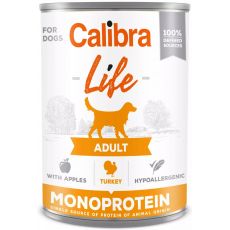 Calibra KONZERVA dog Adult Life Turkey & Apples 6 x 400g