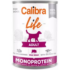 Calibra KONZERVA dog Adult Life Wild boar & Cranberries 6 x 400g