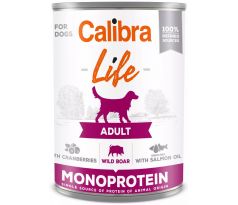 Calibra KONZERVA dog Adult Life Wild boar & Cranberries 6 x 400g