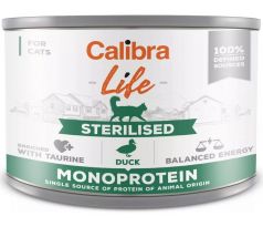 Calibra cat Life Konzerva - Sterilised duck 6 x 200 g