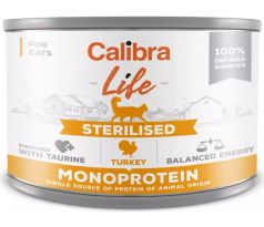 Calibra cat Life Konzerva - Sterilised turkey 6 x 200 g