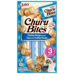 Inaba Churu Bites cat Kura s tuniakom a hrebenatkou 360 g