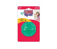 Hračka Kong Dog Squeezz Dental Lopta, plniaca, modro-zelená