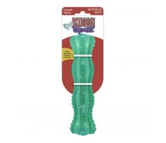 Hračka Kong Dog Squeezz Dental Tyč, plniaca, modro-zelená