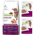 Trainer Natural Cat Sterilised - losos - AKCIA + 2x Kapsička 85g